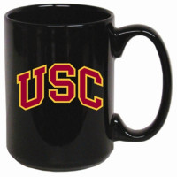 USC Trojans Black Arch 15 oz El Grande Mug